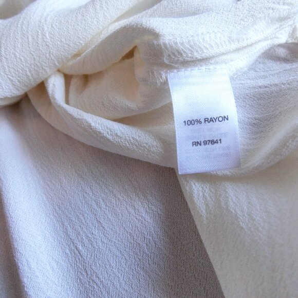 J.Jill White Rayon Long Sleeve Tunic Dress (Size M) - Picture 5 of 5